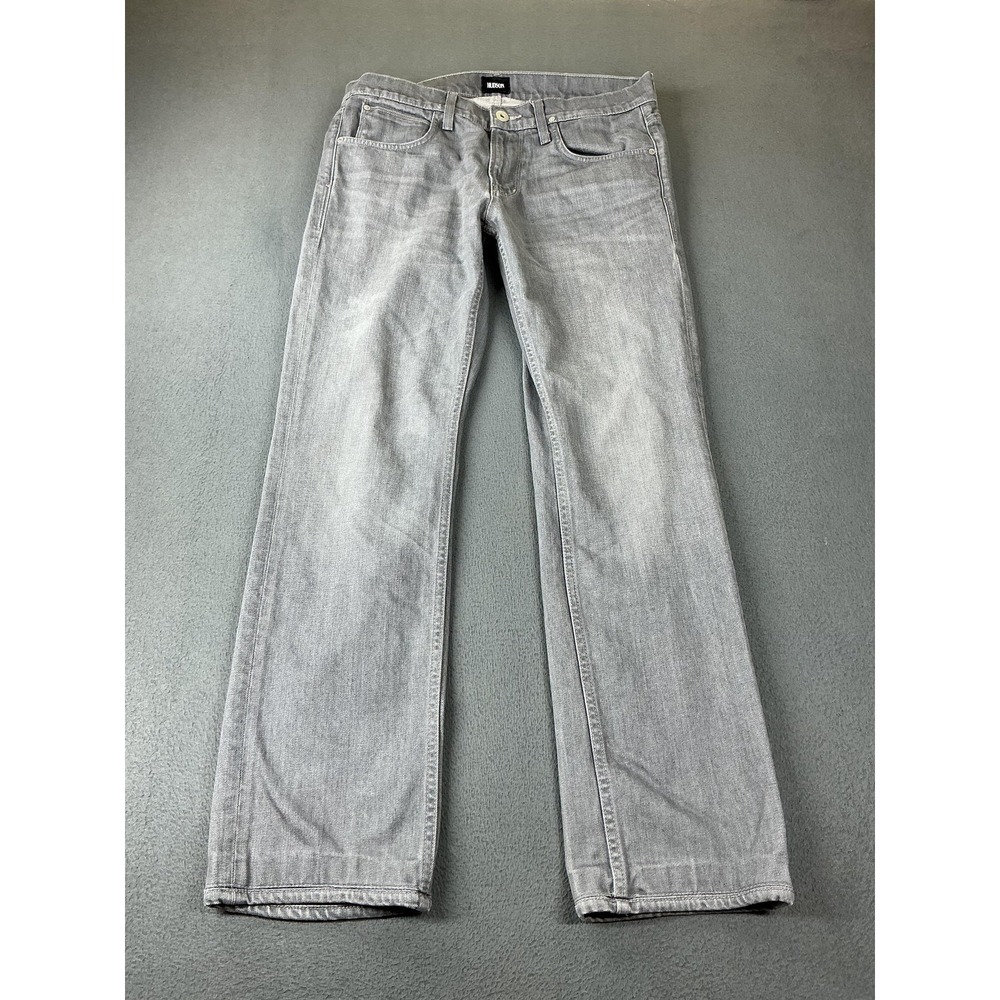 Hudson Jeans Mens 33x32 Gray Byron Five Pocket Straight Stretch Denim Mexico